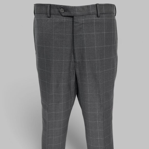 J. Hilburn Vitale Barberis Canonico Windopane 2-Piece Suit 46R - 36x26 - Picture 13 of 16